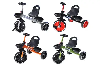 Велосипед триколісний TILLY START T-327, 4 кольори. в коробці купити