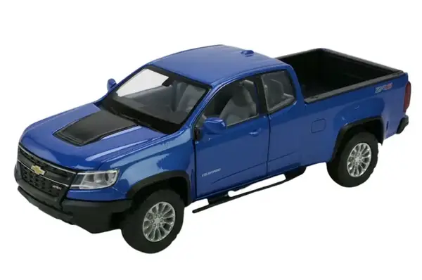 Машина металева 68442 2 кольори, 1:31 Chevy Colorado ZR2, на батарейки: світло і звук, відкриваються двері, в коробці 20x11x10 см Автопром купити недорого в Україні, фото 4