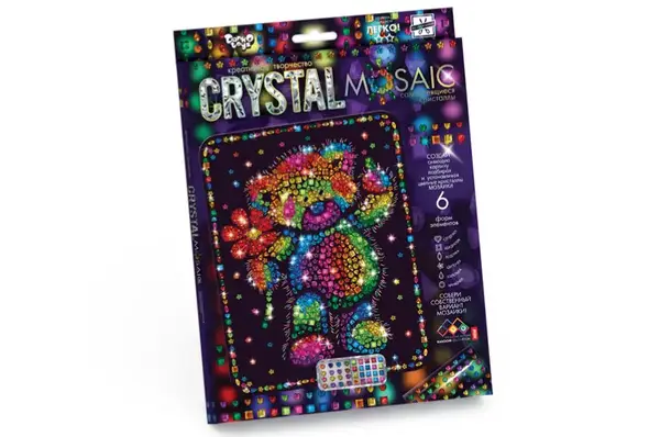 Набір для творчості CRM-01-01,02,03,04...10 "CRYSTAL MOSAIC" DANKO купити недорого в Україні, фото 3