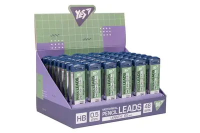 Набір грифелів для механічних олівців YES "Fusion" HB 0,5 х 60 мм 300138 купити