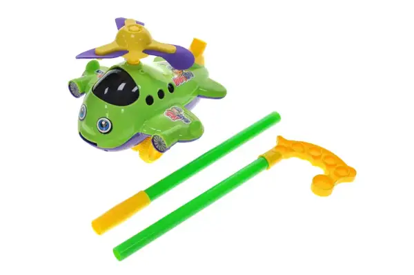 Каталка 9904A "Літачок" з ручкою, в кульку р.18x13,5x17 см YG Toys купити недорого в Україні, фото 4