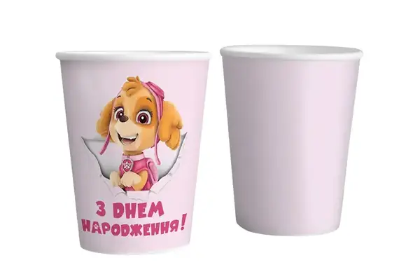 Паперові стаканчики "Собачка" 10шт/уп. (250мл.) купити