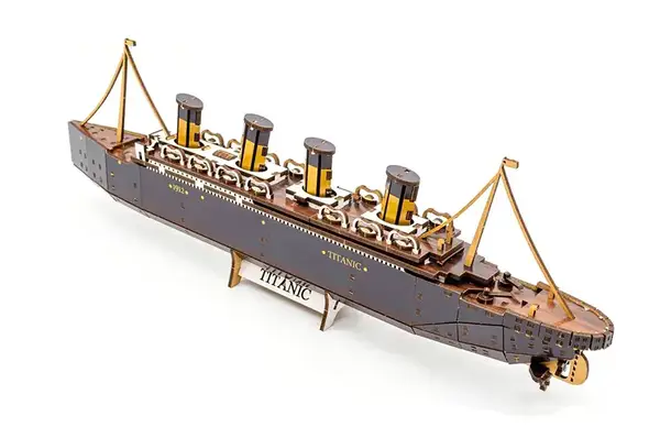 Конструктор Puz-00938 / Арт-26912 "Титанік"дерев'яний, 269 дет.,р.45x5x12.5 см PuzzleOK купити недорого в Україні, фото 3