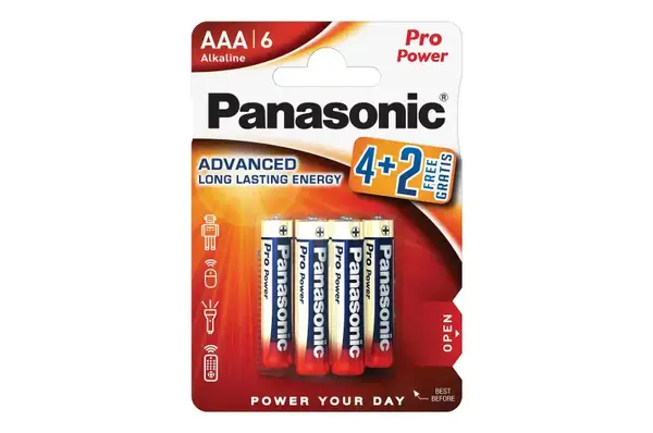 Батарейки Alkaline Pro Power Panasonic C6 LR03 6шт. купити