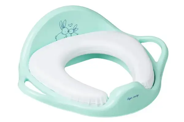 Туалетне сидіння м'яке KR-020-105 "Зайчики" м'ятне TEGA купити