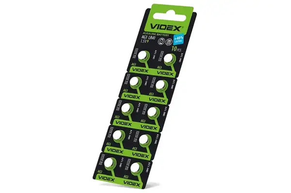 Батарейка AG3 Videx (блістер) купити