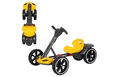 Електромобіль GO KART F1 yellow з пультом, EVA-колеса, 390 Вт Maraton купити