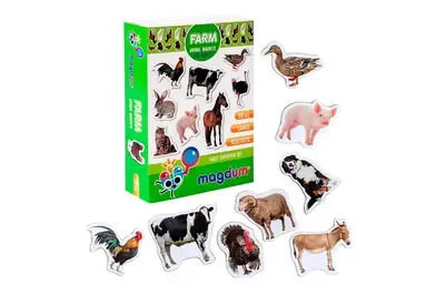 Набір магнитів ML4031-04EN "Ферма Фото" англійською мовою Масік купити