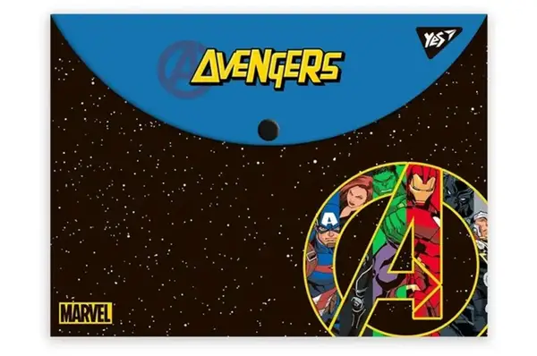 Папка-конверт YES на кнопці А4 Marvel.Avengers купити