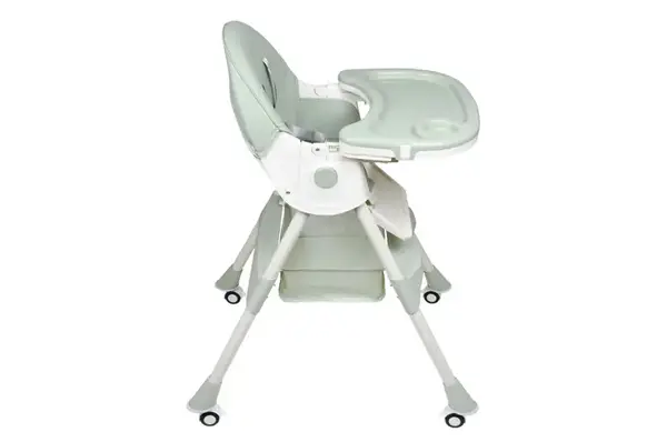 Стільчик для годування Kidoro One (ST-6540) Green, з екошкіри на колесах, у коробці р.52x25x43 см купити недорого в Україні, фото 5