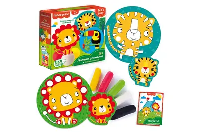 Набір для ліплення з тістом "Fisher Price. Казковий зоопарк" VT4502-03 VladiToys купити