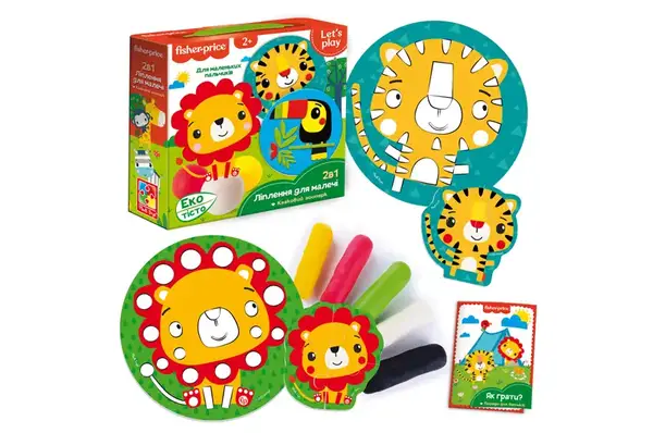 Набір для ліплення з тістом "Fisher Price. Казковий зоопарк" VT4502-03 VladiToys купити