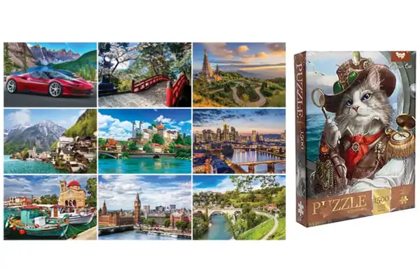 Пазли - 1500 елм. - С1500-03-01,02,03...10 серія 3 DANKO купити