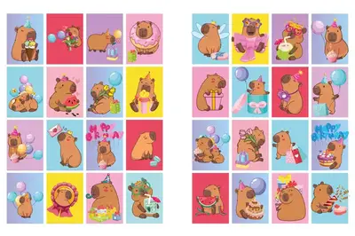 Розмальовка зі стікерами CB22 "Свято Капібари" Ideyka купити