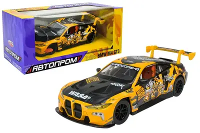 Машина металева АВТОПРОМ 68296A(Y)1:24 BMW M4 GT3, батар,світло, звук, відкр.двері, кор. 26.5x13.5x1см купити