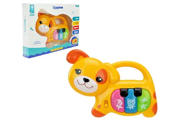 Піаніно музичне PL-724-30 Цуценя, батарейка, укр.мова, звуки, пісні, р-р 15*11см, у короб.19.3*4.2*15 см купити