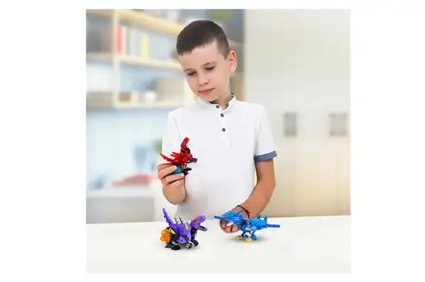 Динозавр-трансформер EU580840-2 Пурпуровий Раптор-бот DINOSTER купити недорого в Україні, фото 5