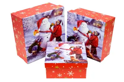 Набір подарункових коробок квадратних 3шт 4-8859 купити