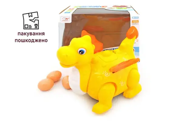 OUTLET Динозаврик музичний в коробці V77A р.22х17,5х17,5см купити