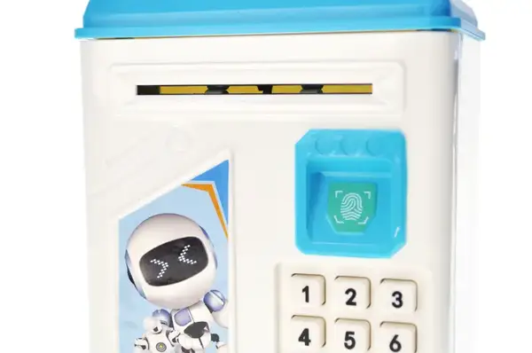 Скарбничка-сейф музика, світло, пароль, імітація відбитка 19,5*14*13см B21 купити недорого в Україні, фото 7