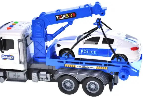 Евакуатор інерційний S977-28A, озвучений, зі світлом, в коробці р.38,5x13x20,5см YG Toys купити недорого в Україні, фото 6