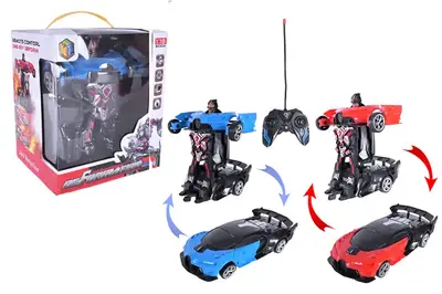 Машина-трансформер 27-7KX на радіокеруванні 2 кольора, світло, USB-зарядка, короб. 17,5x15x20см купити