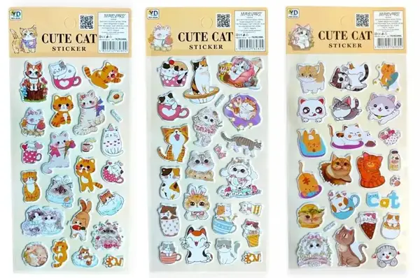 Наліпки дитячі 762824ML "Cute cat" Malevaro купити