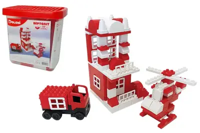 Конструктор 013888/08 "Вертоліт" 117 дет. в пластиковому боксі DOLONI купити