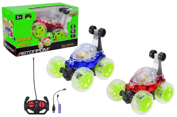 Перевертиш на р/к 8816AB , 2 кольори, світяться колеса, в коробці 29x16x17,5 см "Автопром", купити