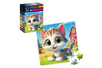 Пазли De.tail. Забавне кошеня. 64 деталі DT1234-24 (укр)Vladi Toys купити