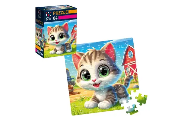 Пазли De.tail. Забавне кошеня. 64 деталі DT1234-24 (укр)Vladi Toys купити