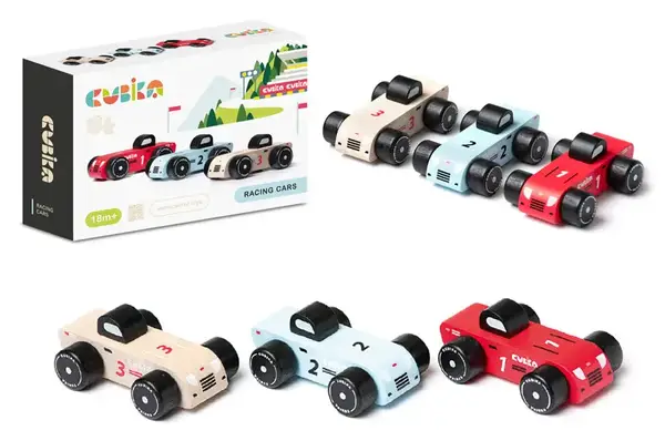 Дерев'яний дитячий набір "Гонки" арт. 15474 CUBIKA купити