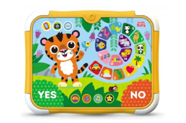 Планшет Kids Hits, KH02/002. "Тигрова Вікторина". батар. укр мова навчання, 50 запитань по 15 учбовим темам, р-р 24,1*18,4*2,6см, короб.35*27*4 см купити