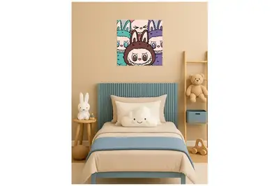 Набір для розпису по номерах 25x25 KHO1301 "Команда Лабубу" Ideyka купити