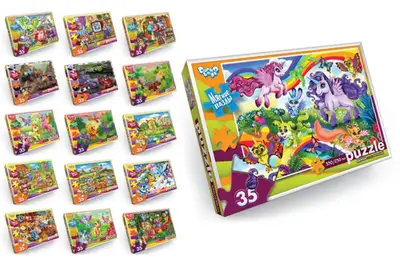 Пазли фомові - 35 елм. - S35-10-01,02,03,04...16 серія 10 DANKO купити