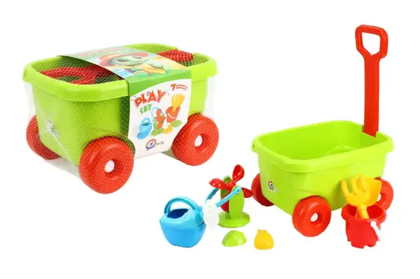 Візок 1409 каталка з пісочним набором ТЕХНОК купити