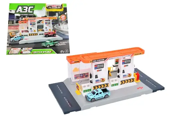 Ігровий набір АВТОПРОМ PS005-1 АЗС, короб. 30*25,5*6см купити