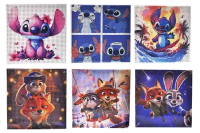 Набір з алмазною мозаїкою 20x20 BKC/BKY Стіч+Зоотрополіс в асортименті купити