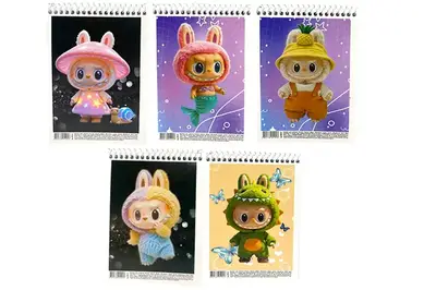 Блокнот 00-00035821 Labubu ф.А6 60аркушів,на спіралі,клітинка 20/320 Руслан купити