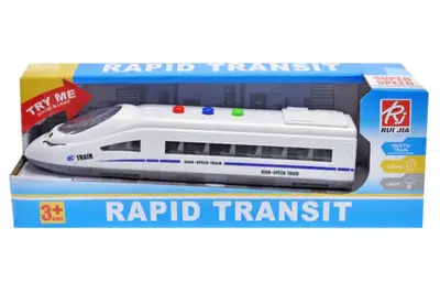 Електричка інерційна, озвучена, зі світлом, в коробці RJ051 р.27*7,5*10см купити