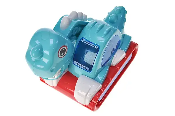 Динозаврик музичний, зі світлом, на батарейках, в коробці ZR151-4 р.15,2*9,5*13,5см купити недорого в Україні, фото 3