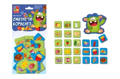 Гра розвиваюча магнітна "Смачне чи корисне?" VT5900-06 Vladi Toys купити