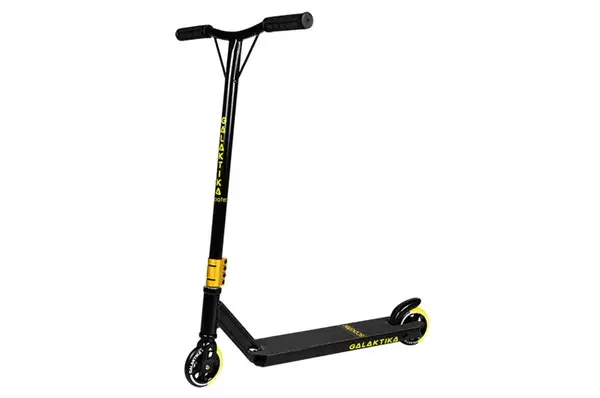 Самокат GS-0087 Yellow трюковий hic-система алюм/сталь PU алю 110*25 мм 52(38)*11*3 см/88*46 см купити недорого в Україні, фото 2