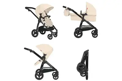 Коляска для ляльки 2в1 ULTRA 9696 CREAM з сумкою метал.кор.51x14.5x44.5см CARRELLO купити