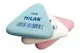 Гумка трикутна TM MILAN CNM4836B картонна упаковка, мікс 5*4,4*0,7см купити недорого в Україні, фото 56173