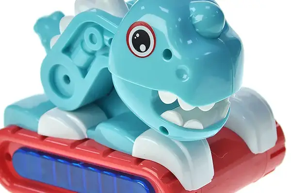 Динозаврик музичний, зі світлом, на батарейках, в коробці ZR151-4 р.15,2*9,5*13,5см купити недорого в Україні, фото 4