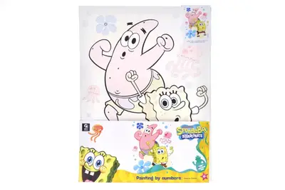 Набір для розпису по номерах 30х40 см QB914-012 "Губка Боб: Час танцювати!" qbee купити