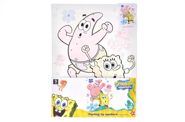 Набір для розпису по номерах 30х40 см QB914-012 "Губка Боб: Час танцювати!" qbee купити недорого в Україні, фото 2