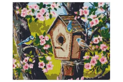 Набір з алмазною мозаїкою "Новосілля для пташок" AMO7630 40х50см IDEYKA купити