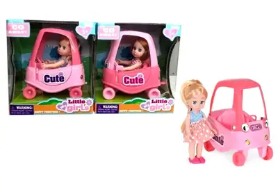 Лялька "Mini doll" на машинці в коробці 63025 Лялька "Mini doll" на машинці в коробці 63025 купити